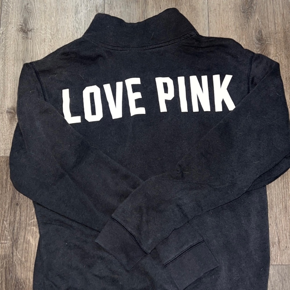 PINK Crew Neck - Half zip